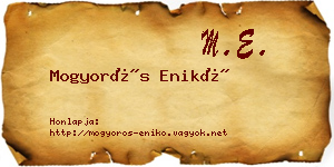 Mogyorós Enikő névjegykártya